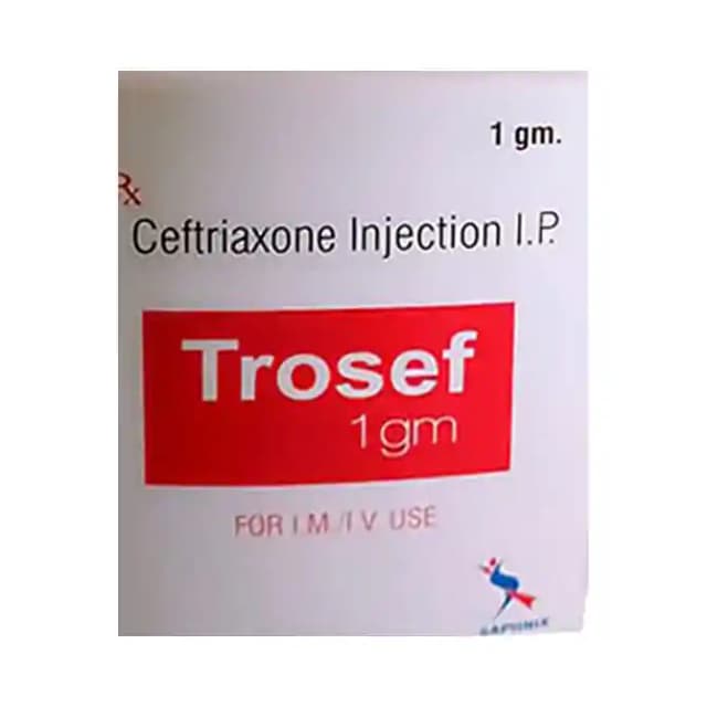 Trosef 1gm Injection (1 Injection in 1 vial)