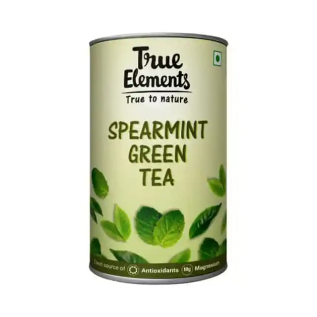 True Elements Tea Spearmint Green (1 Box Of 100 gm Tea)