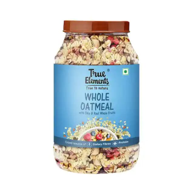 True Elements Whole Oatmeal (1 Jar Of 1 kg Oats)