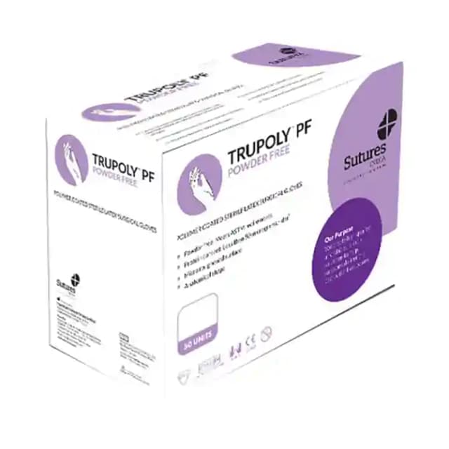 Trupoly PF Surgical Glove Size 7.5 (1 Box Of 50 Gloves)