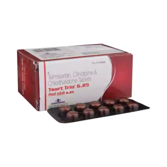 Tsart Trio 6.25 (10 tablets in 1 strip)