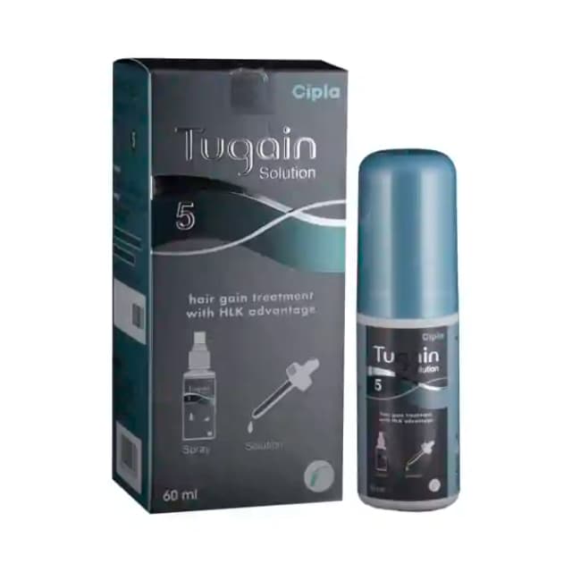 Tugain 5% Solution (60 ml in 1 bottle)