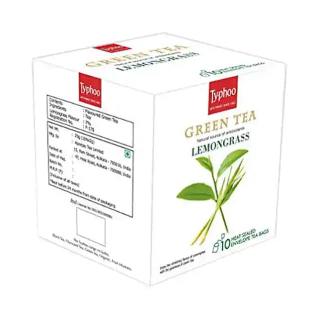 Typhoo Green Tea Lemon Grass (1 Box Of 10 tea bags)