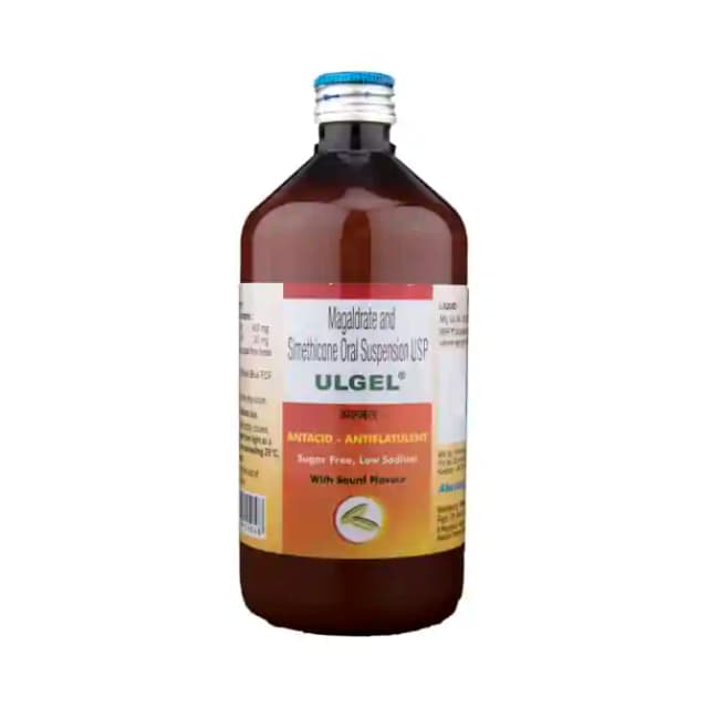 Ulgel Oral Suspension Sauf Sugar Free (200 ml in 1 bottle)
