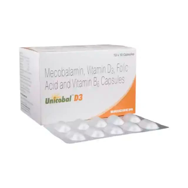 Unicobal D3 (1 Strip Of 10 capsules)
