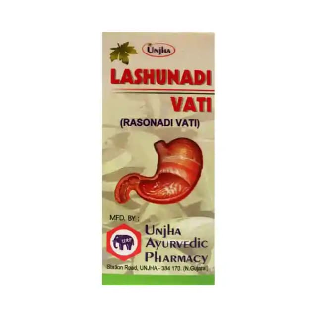 Unjha Lashunadi Vati (1 Bottle of 10 gm tablets)