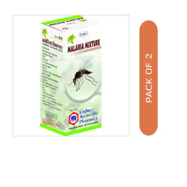 Unjha Malaria Mixture (1 Bottle of 100 ml Liquid)
