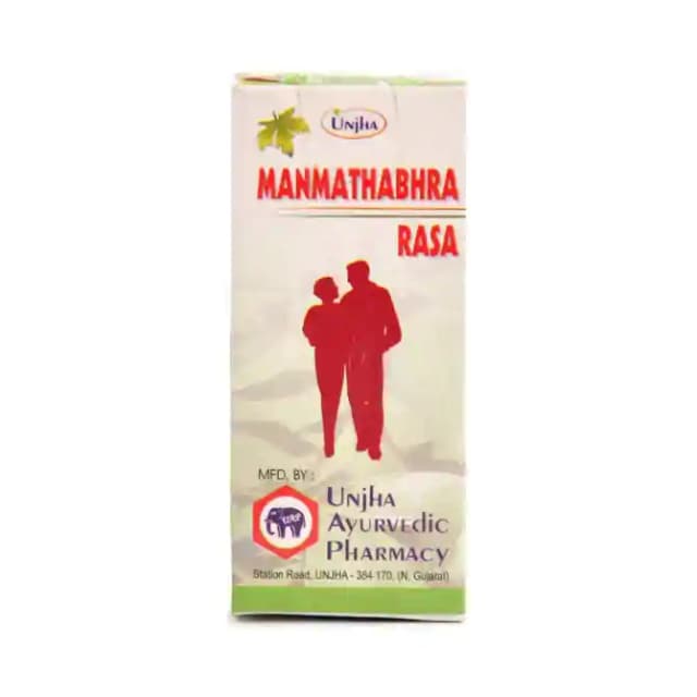 Unjha Manmathabhra Rasa (1 Bottle of 40 tablets)