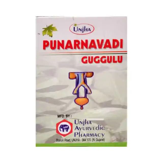 Unjha Punarnavadi Guggulu (1 Bottle of 60 tablets)
