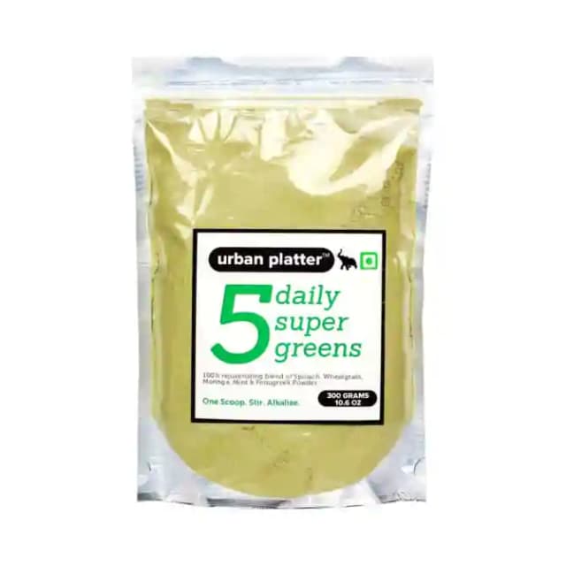 Urban Platter 5 Daily Super Greens (1 Packet Of 300 gm Powder)