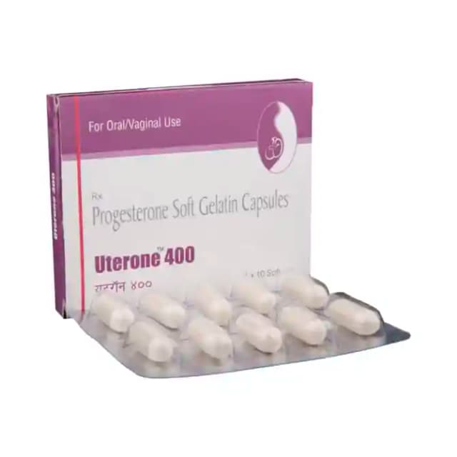 Uterone 400 (10 capsules in 1 strip)