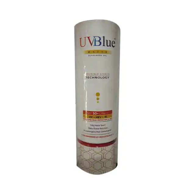 UVBlue Matte Sunscreen Gel SPF 50 (1 Bottle of 60 ml Gel)