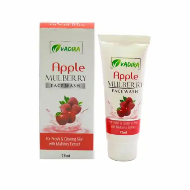 Vadira Face Wash Apple Mulberry (1 tube of 75 ml Face Wash)