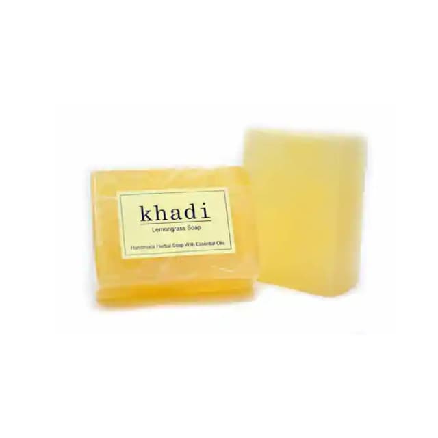Vagads Khadi Lemongrass Soap (1 Packet Of 125 gm Soap)