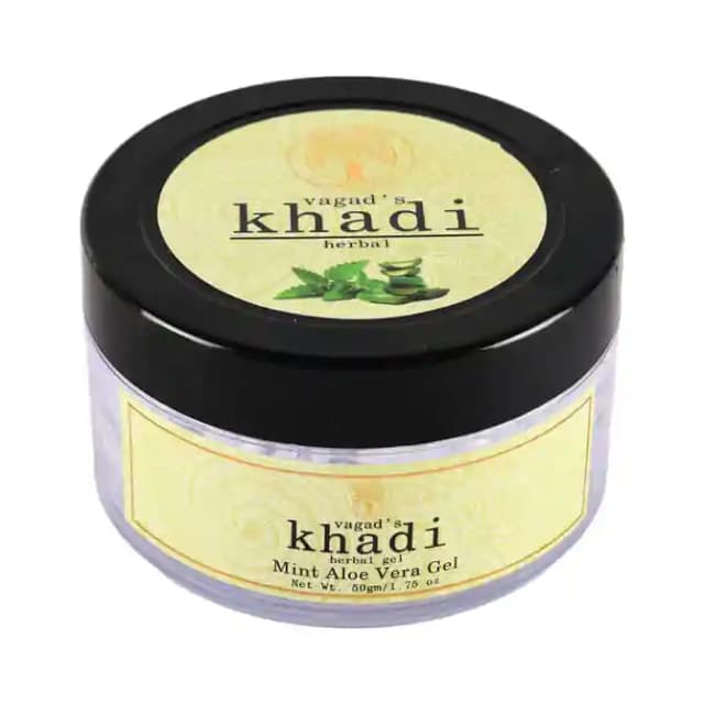 Vagads Khadi Mint Aloe Vera Gel (1 Jar Of 50 gm Gel)