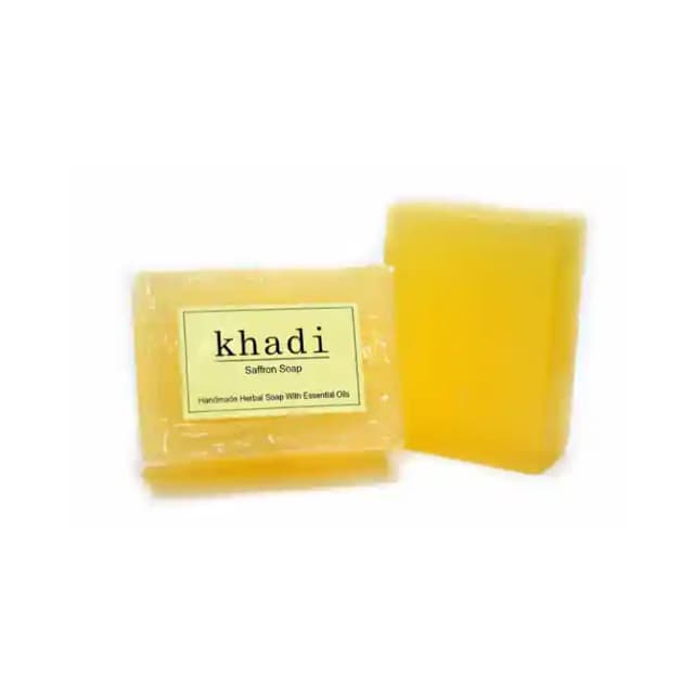 Vagads Khadi Saffron Soap (1 Packet Of 125 gm Soap)