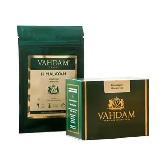 Vahdam Teas Green Tea Himalayan (1 Box Of 100 gm Tea)
