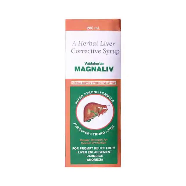 Vaidoherba Magnaliv Syrup (1 Bottle of 200 ml Syrup)