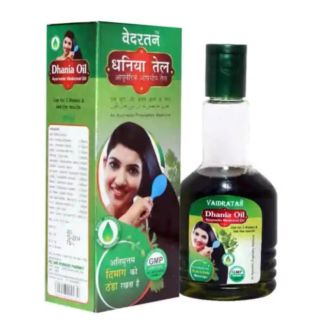 Vaidratan Dhania Ayurvedic Medicinal Oil (1 Bottle of 200 ml Oil)
