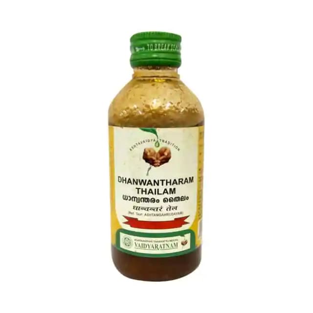 Vaidyaratnam Dhanwantharam Thailam (1 Bottle of 200 ml Oil)