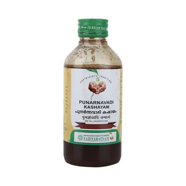 Vaidyaratnam Punarnavadi Kashayam (1 Bottle of 200 ml Liquid)