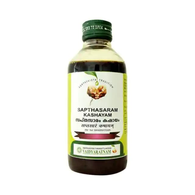 Vaidyaratnam Sapthasaram Kashayam (1 Bottle of 200 ml Liquid)