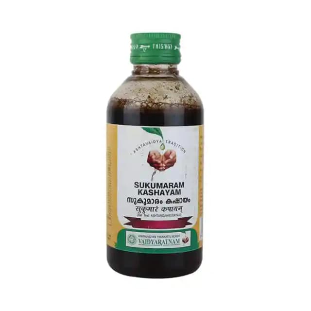 Vaidyaratnam Sukumaram Kashayam (1 Bottle of 200 ml Liquid)