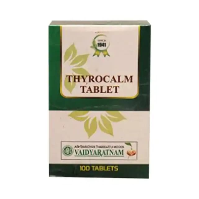 Vaidyaratnam Thyrocalm (1 Packet Of 100 tablets)