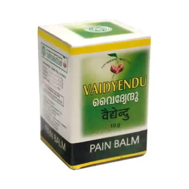Vaidyaratnam Vaidyendu Balm (1 Bottle of 10 gm Balm)