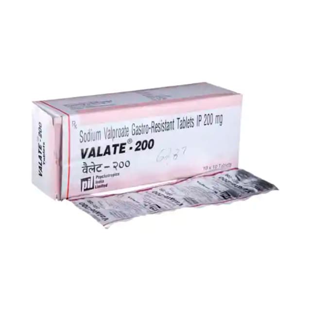Valate 200 (10 tablets in 1 strip)