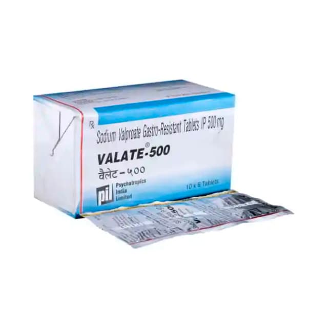 Valate 500 (10 tablets in 1 strip)