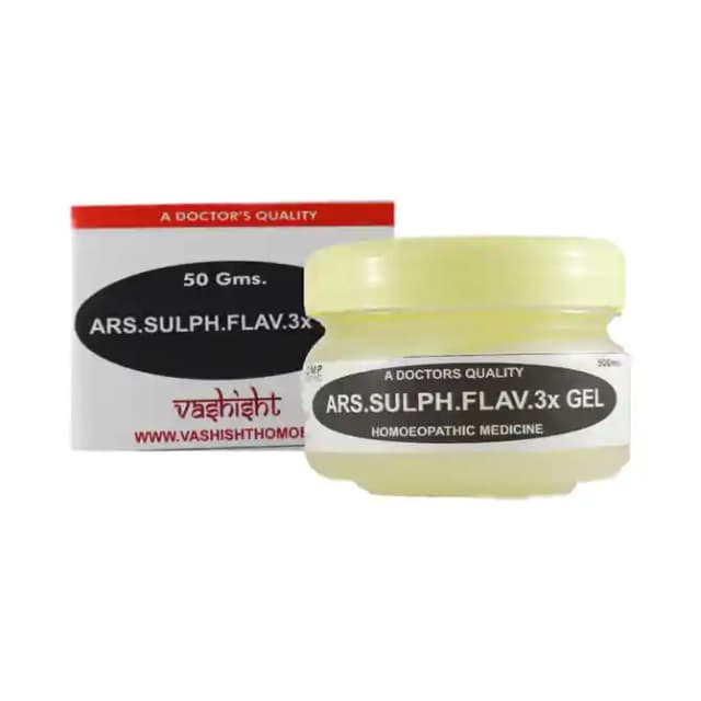 Vashisht Arsenic Sulph Flav 3X Gel (1 Jar Of 50 gm Gel)