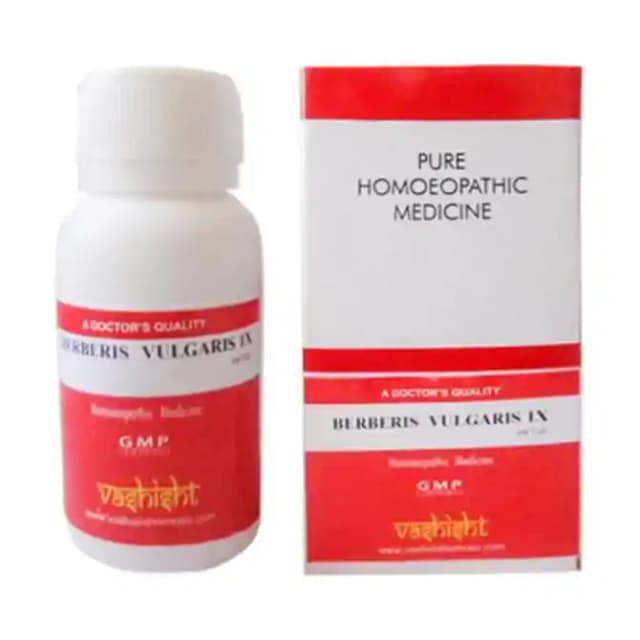 Vashisht Berberis Vulgaris 1X (1 Bottle of 100 tablets)