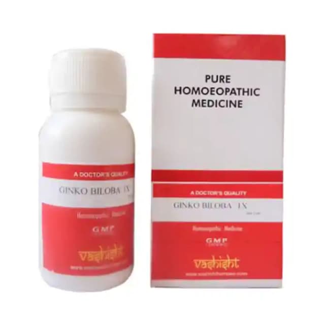 Vashisht Ginko Biloba 1X (1 Bottle of 100 tablets)