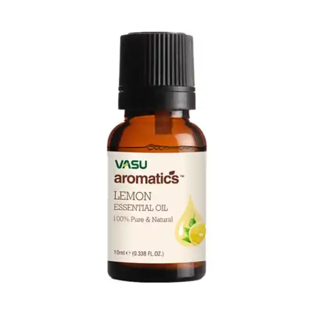 Vasu Aromatics Essential Oil Lemon (1 Bottle of 10 ml Oil)