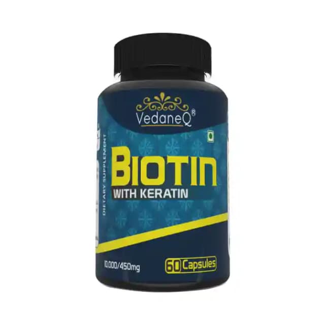 VedaneQ Biotin with Keratin (1 Bottle of 60 capsules)