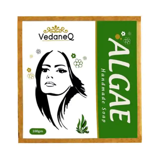 VedaneQ Handmade Soap Algae (1 Box Of 100 gm Soap)