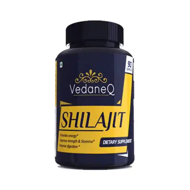 VedaneQ Shilajit (1 Bottle of 90 capsules)