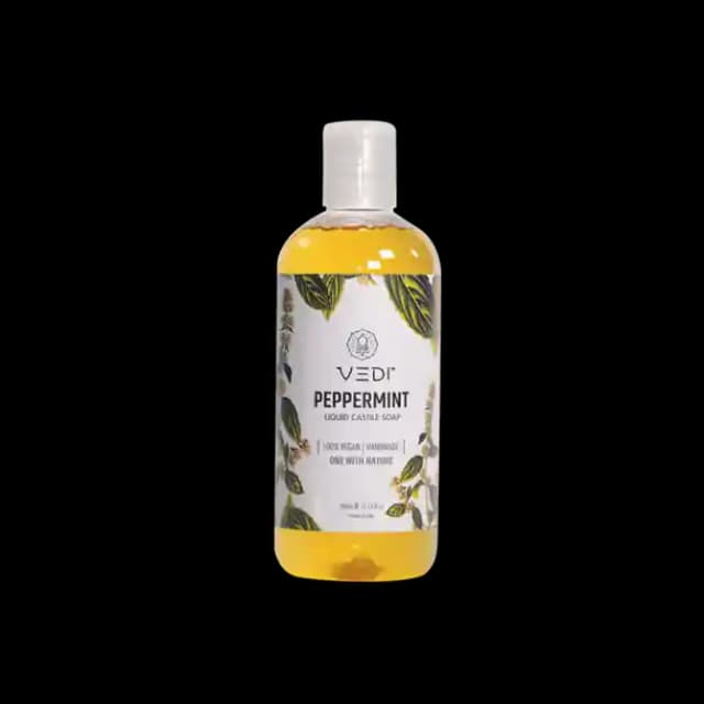 Vedi Liquid Castile Soap Peppermint (1 Bottle of 200 ml Soap)