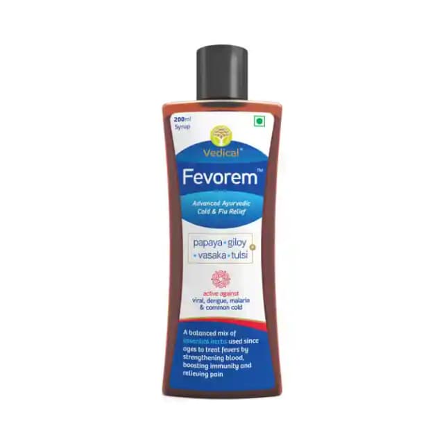 Vedical Fevorem Syrup (1 Bottle of 200 ml Syrup)
