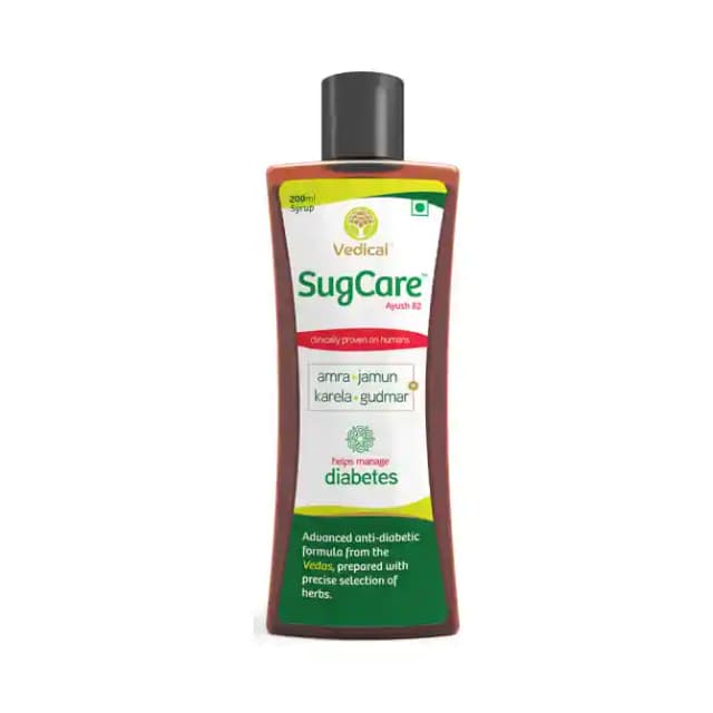 Vedical SugCare Syrup (1 Bottle of 200 ml Syrup)