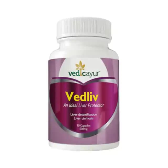 Vedicayur Vedliv 500mg (1 Bottle of 30 capsules)