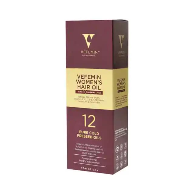 Vefemin Womens Hair Oil (1 Pump Bottle of 100 ml Oil)