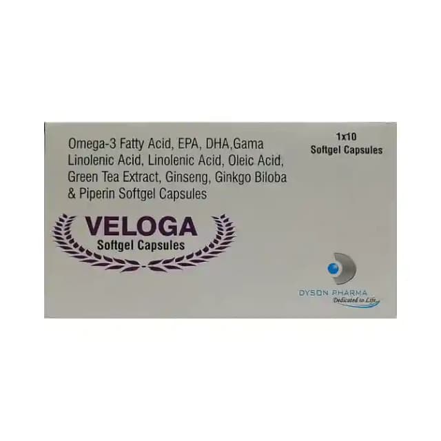 Veloga Softgel (1 Strip Of 10 soft gelatin capsules)