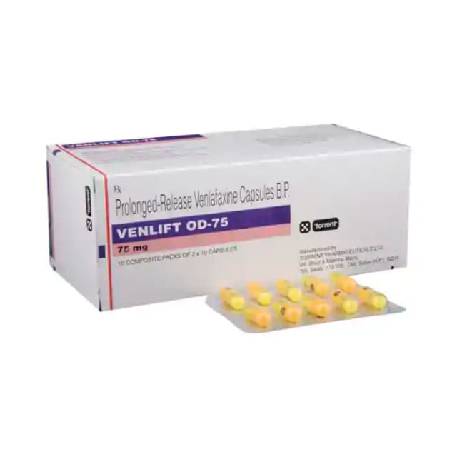 Venlift OD 75 PR (10 capsule pr in 1 strip)