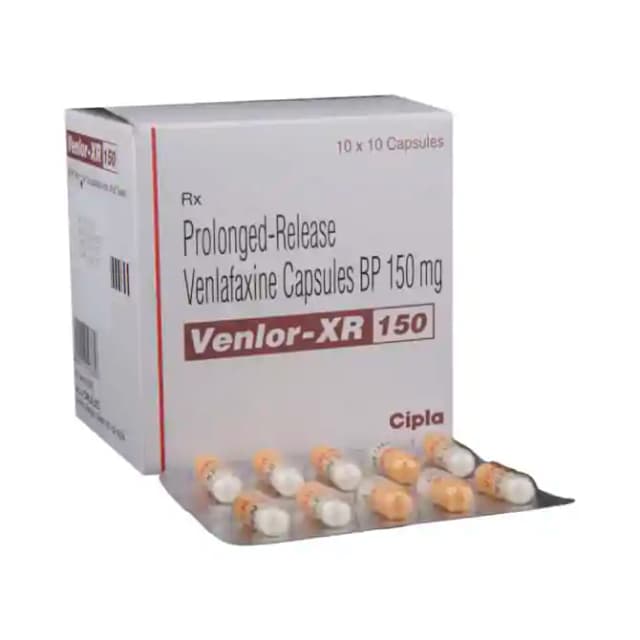 Venlor XR 150 (10 capsule pr in 1 strip)