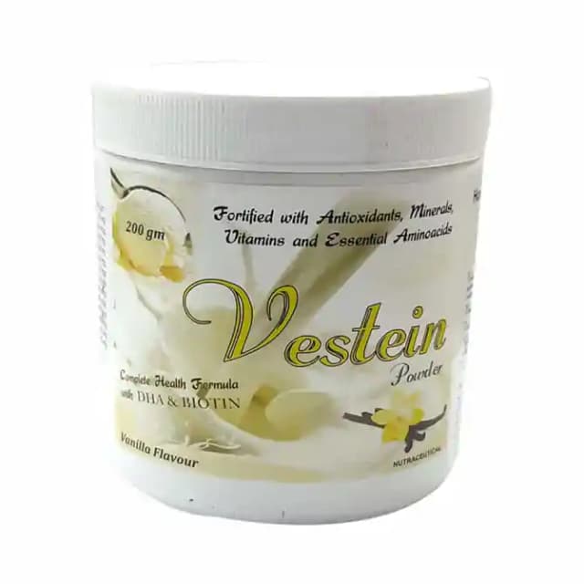 Vestein Powder Vanilla (1 Bottle of 200 gm Powder)