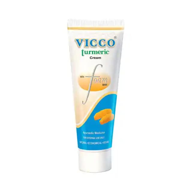 Vicco Turmeric Cream with Foam Base (1 Tube Of 15 gm Cream)