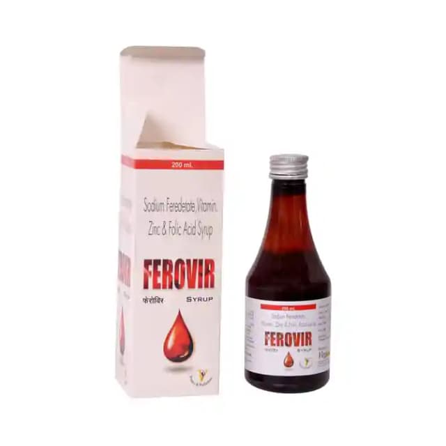 Virgo Healthcare Ferovir Syrup (1 Bottle of 200 ml Syrup)