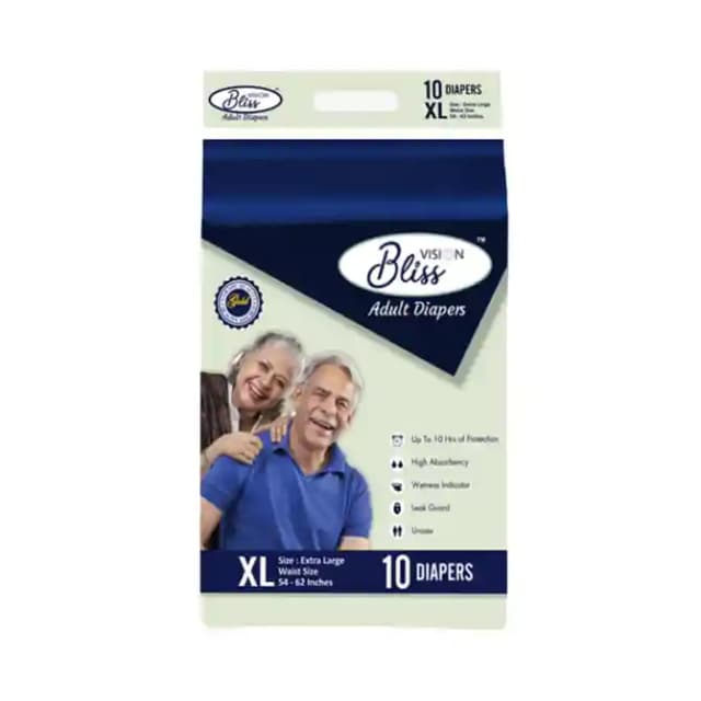 Vision Bliss Adult Diaper XL (1 Packet Of 10 pieces)